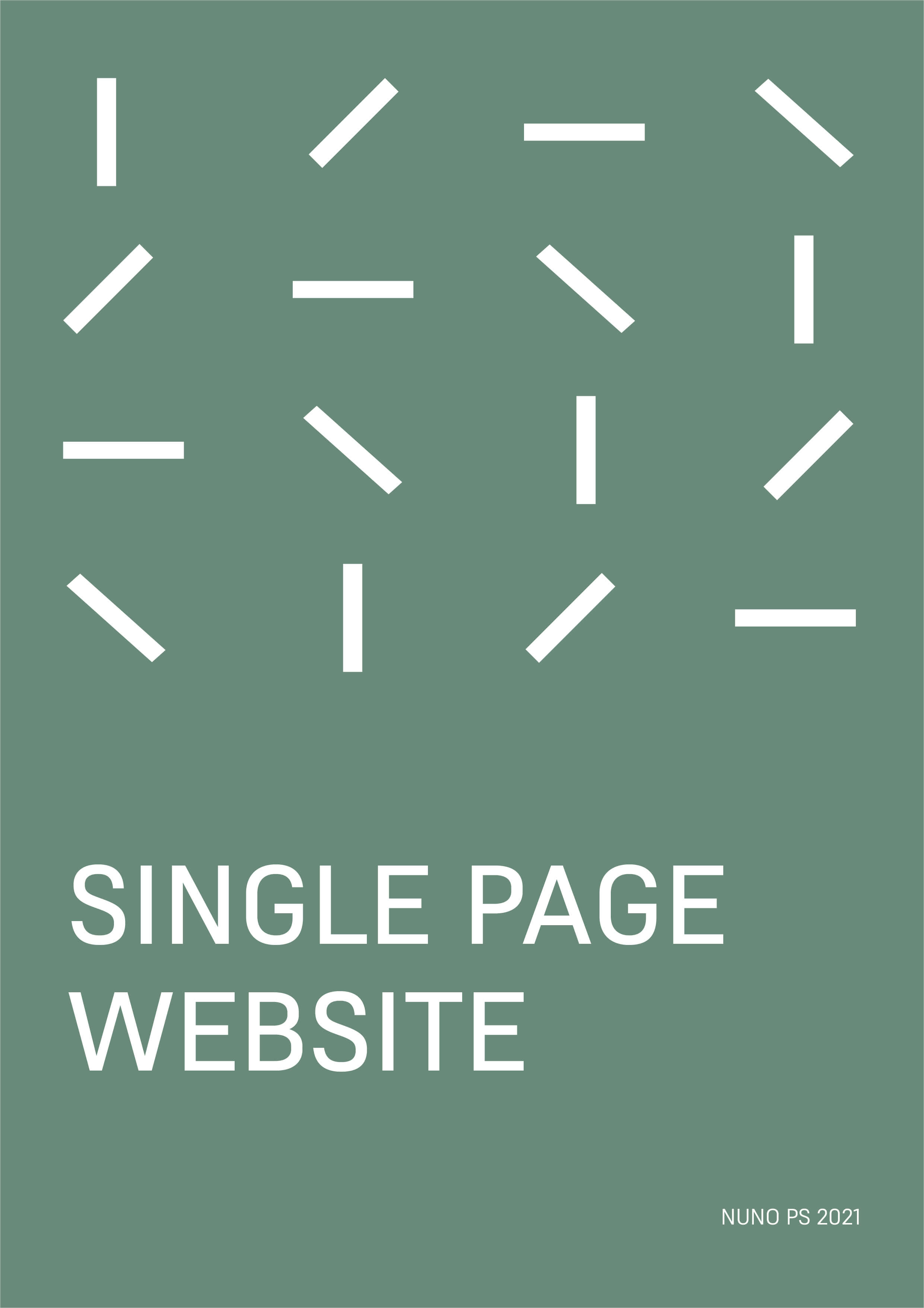 Single page website image